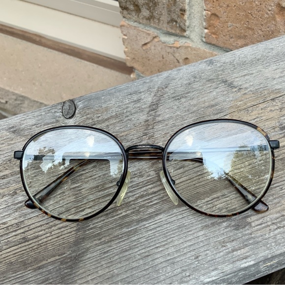 Vintage 90’S GUCCI GG1312 Eyeglasses Glasses Unisex Round Havana Brown Frame - Picture 2 of 16